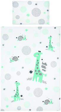 bebe beddengoed jou®, design Hello little een mint 100x135cm