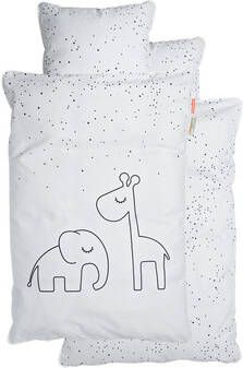 Done by Deer ™ Bedlinnen Junior Dream y stippen grijs 100 x 140 cm