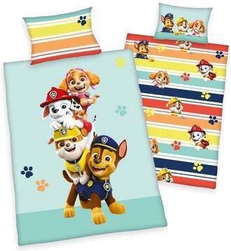 Herding Flanellen beddengoed Paw Patrol 100 x 135cm