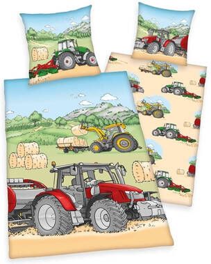 Young Collection Kinderovertrekset Tractor met een geweldig "tractor" motief