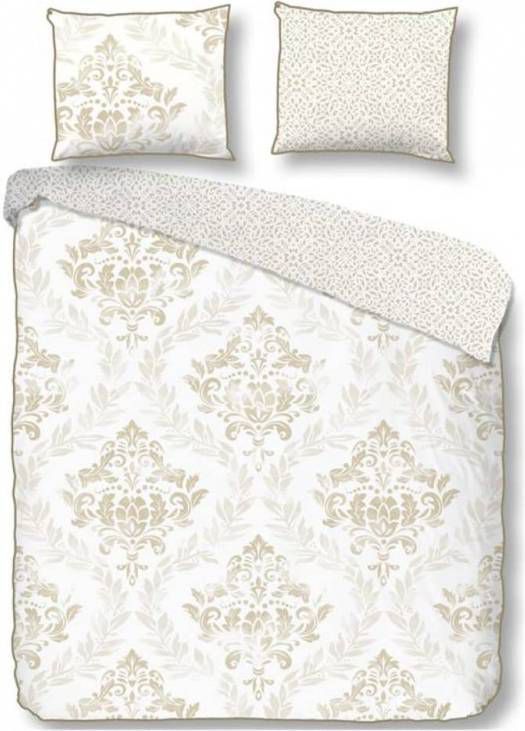 Descanso Lynn Dekbedovertrek Lits-jumeaux (240x200/220 Cm + 2 Slopen) Katoen Satijn Zand