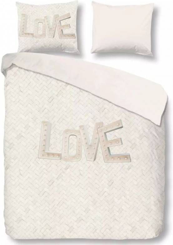 Good Morning dekbedovertrek Maartje beige 140x200/220 cm Leen Bakker