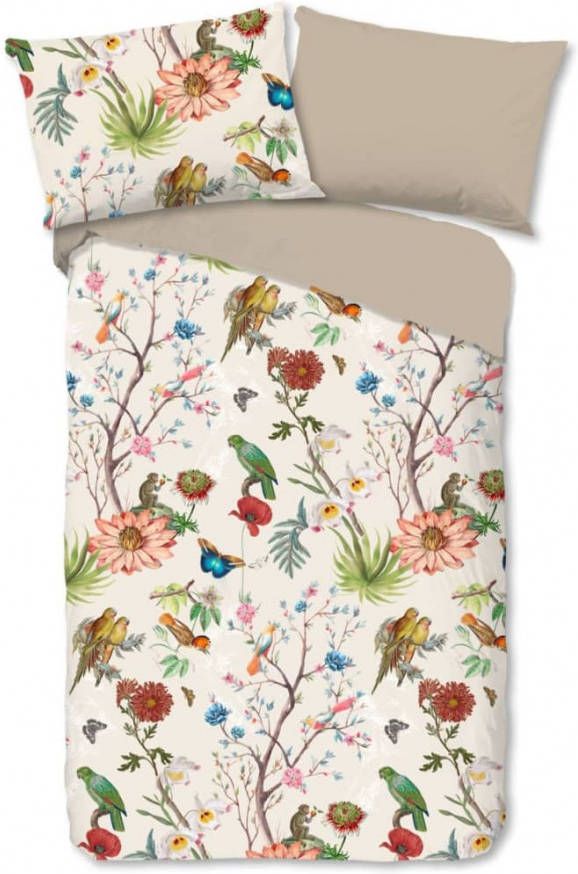 good morning Tweezijdig te gebruiken overtrekset Merel met vogels(2 delig )