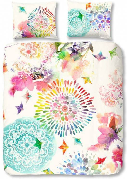 Hip dekbedovertrek Elessa multikleur 200x200/220 cm Leen Bakker