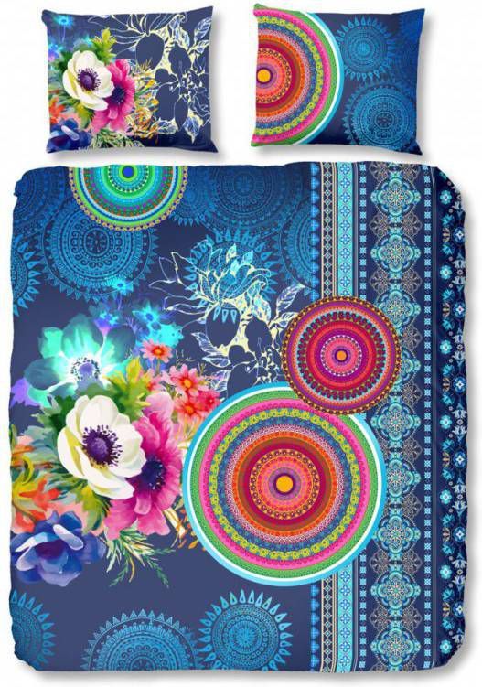 Hip dekbedovertrek Darlene multikleur 200x200/220 cm Leen Bakker