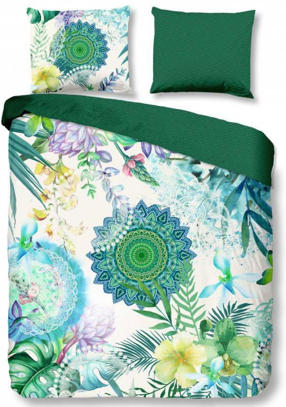 Hip dekbedovertrek Viridi multikleur 140 x200/220 cm Leen Bakker