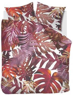 Ambiante Noèlle Dekbedovertrek Lits jumeaux(240x200/220 Cm + 2 Slopen) Katoen Satijn Red