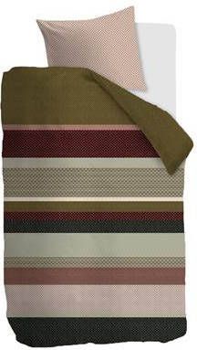 Beddinghouse Audrey Dekbedovertrek 1 persoons(140x200/220 Cm + 1 Sloop) Flanel Groen