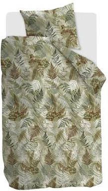 Beddinghouse Tatum Dekbedovertrek 1 persoons(140x200/220 Cm + 1 Sloop) Katoen Groen