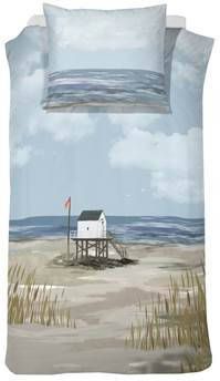 Cinderella Ameland Dekbedovertrek 1 persoons(140x200/220 Cm + 1 Sloop) Katoen Satijn Blue