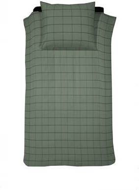 Cinderella Kody Flanel Dekbedovertrek 1 persoons(140x200/220 Cm + 1 Sloop) Flanel Green