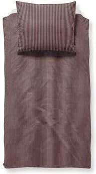 Damai Hemingway Dekbedovertrek 1 persoons(140x200/220 Cm + 1 Sloop) Katoen Oxblood Red