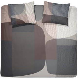 Damai Moore Dekbedovertrek Lits jumeaux(240x200/220 Cm + 2 Slopen) Katoen Satijn Basalt