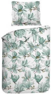 Lion Beddenshop Heckett & Lane Annila Flanel Dekbedovertrek 1 persoons(140x200/220 Cm + 1 Sloop) Flanel Mint Green