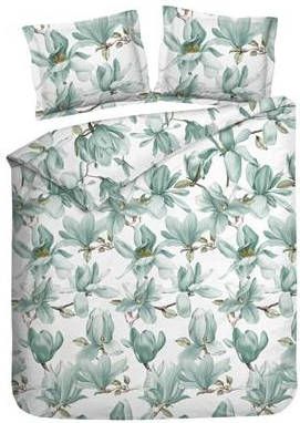 Lion Beddenshop Heckett & Lane Annila Flanel Dekbedovertrek Lits jumeaux(240x200/220 Cm + 2 Slopen) Flanel Mint Green