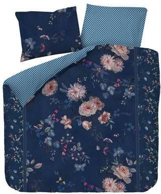 Pip Studio Tokyo Bouquet Dekbedovertrek 200 x 200/220 cm Donkerblauw