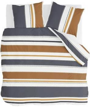 Walra Dekbedovertrek Stripes & Stitches 200x220 Antraciet