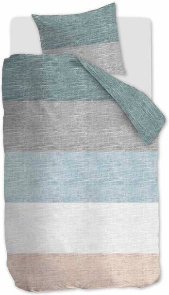 Ariadne at Home Like Dekbedovertrek 1 persoons(140x200/220 Cm + 1 Sloop) Katoen Groen