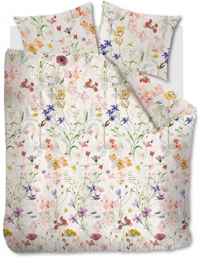 Ariadne at Home Dekbedovertrek Spring Flowers Naturel Lits jumeaux 240x200/220 Cm
