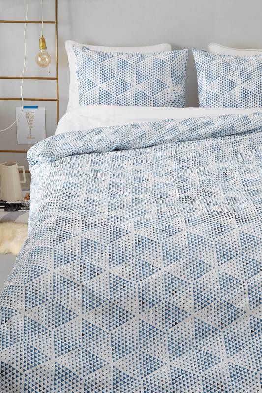 Beddinghouse Jitte Dekbedovertrek 100% Katoen 2 persoons(200x200/220 Cm + 2 Slopen) 2 Stuks(60x70 Cm) Blauw