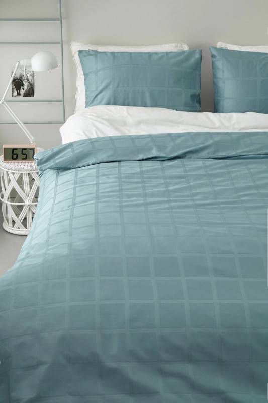 Beddinghouse Rain Dekbedovertrek Lits jumeaux(240x200/220 Cm + 2 Slopen) Katoen Satijn Blue