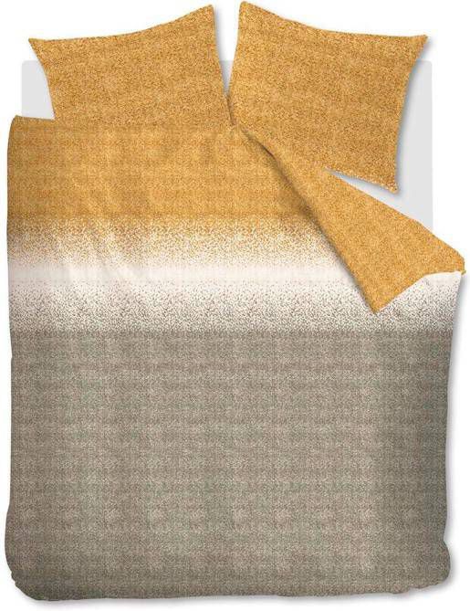 Beddinghouse Claes Dekbedovertrek 2 persoons(200x200/220 Cm + 2 Slopen) Katoen Ochre