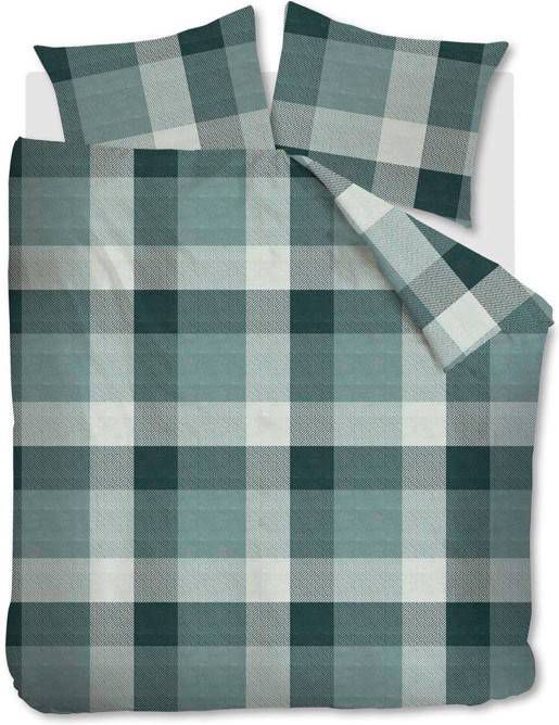 Beddinghouse Rohan Dekbedovertrek Lits jumeaux(240x200/220 Cm + 2 Slopen) Katoen Green