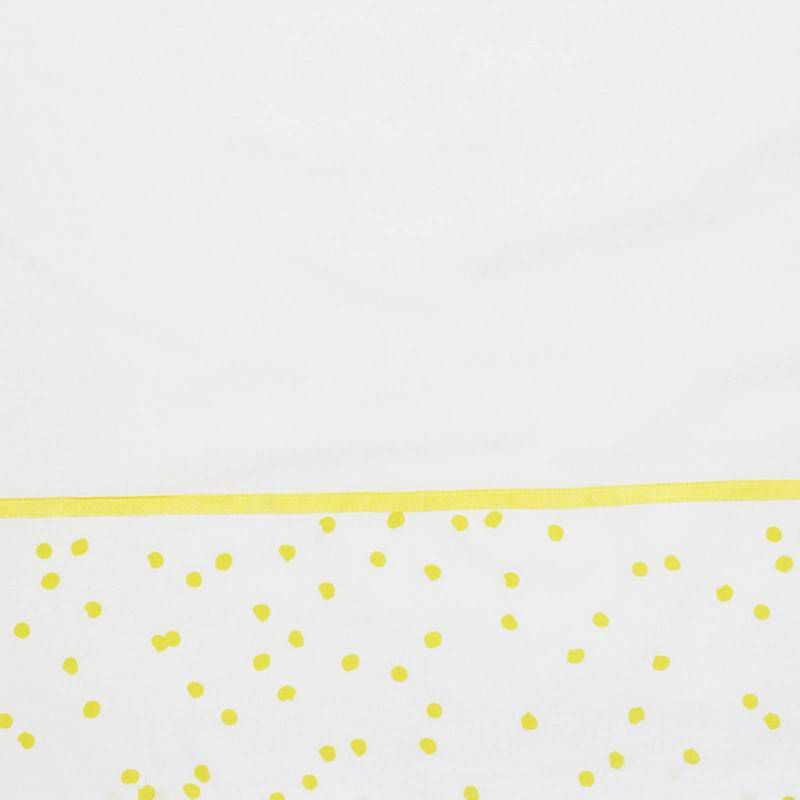 Briljant Baby ledikantlaken spots ochre bedrukt + bies briljant