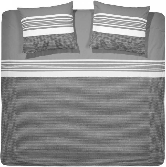 Cinderella Flux Flanel Dekbedovertrek Lits jumeaux(240x200/220 Cm + 2 Slopen) Flanel Anthracite