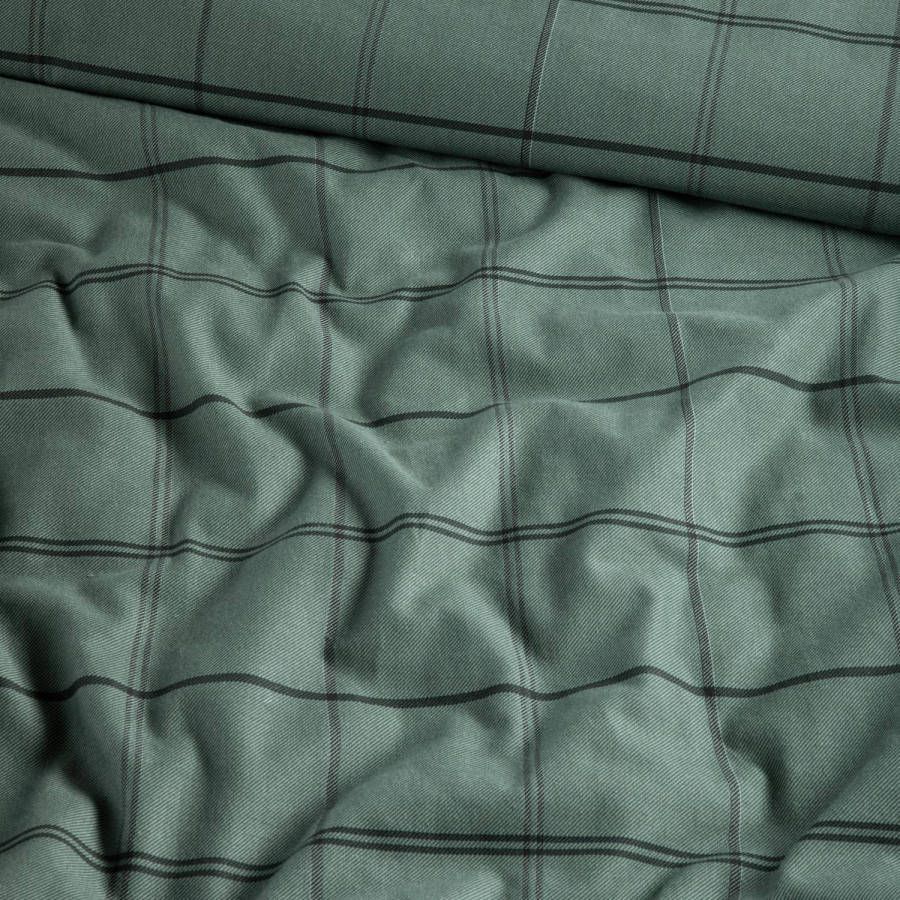 Cinderella Kody Flanel Dekbedovertrek 2 persoons(200x200/220 Cm + 2 Slopen) Flanel Green