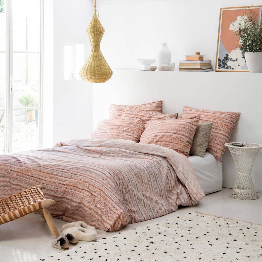 Cinderella Tide Dekbedovertrek 2 persoons(200x200/220 Cm + 2 Slopen) Katoen Pink