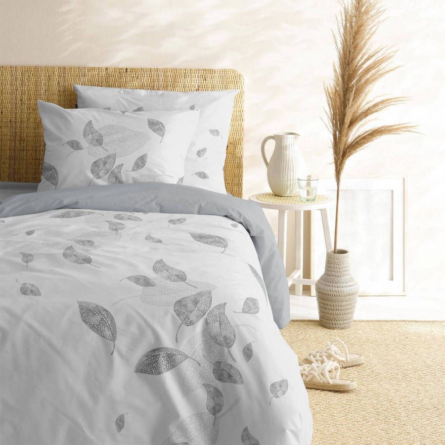 Cinderella Carly Dekbedovertrek 1 persoons(140x200/220 Cm + 1 Sloop) Katoen Satijn Grey