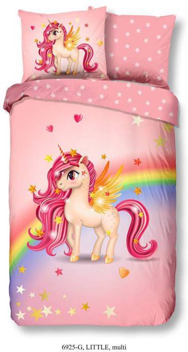 Good Morning Little Dekbedovertrek Katoen 1 persoons(140x200/220 Cm + 1 Sloop) Multi