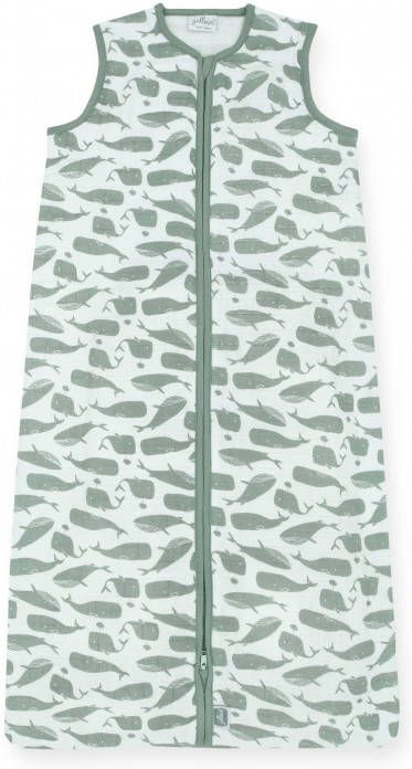 Jollein Baby Slaapzak Hydrofiel Whales Ash Green 70 cm