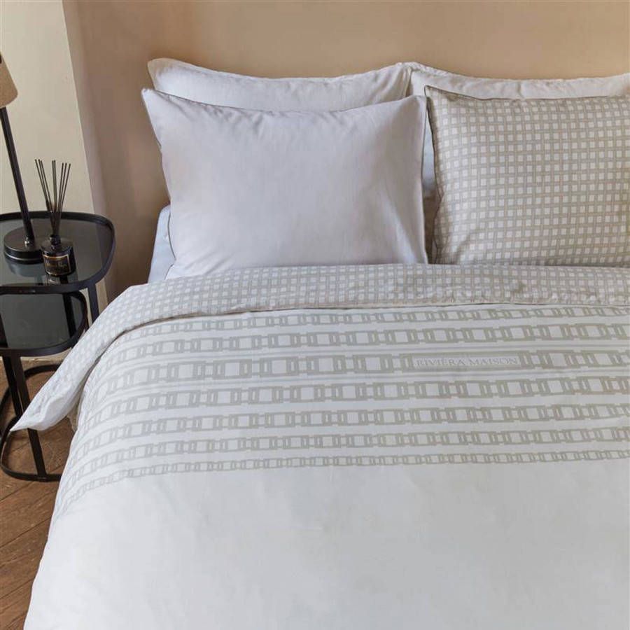 Riviera Maison katoenen dekbedovertrek 1 persoons(dekbedovertrek 140x220 cm )