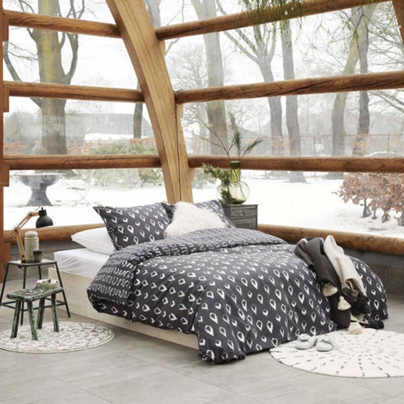 Walra Gerecycled katoen(duurzaam)dekbedovertrek 1 persoons(dekbedovertrek 140x220 cm )