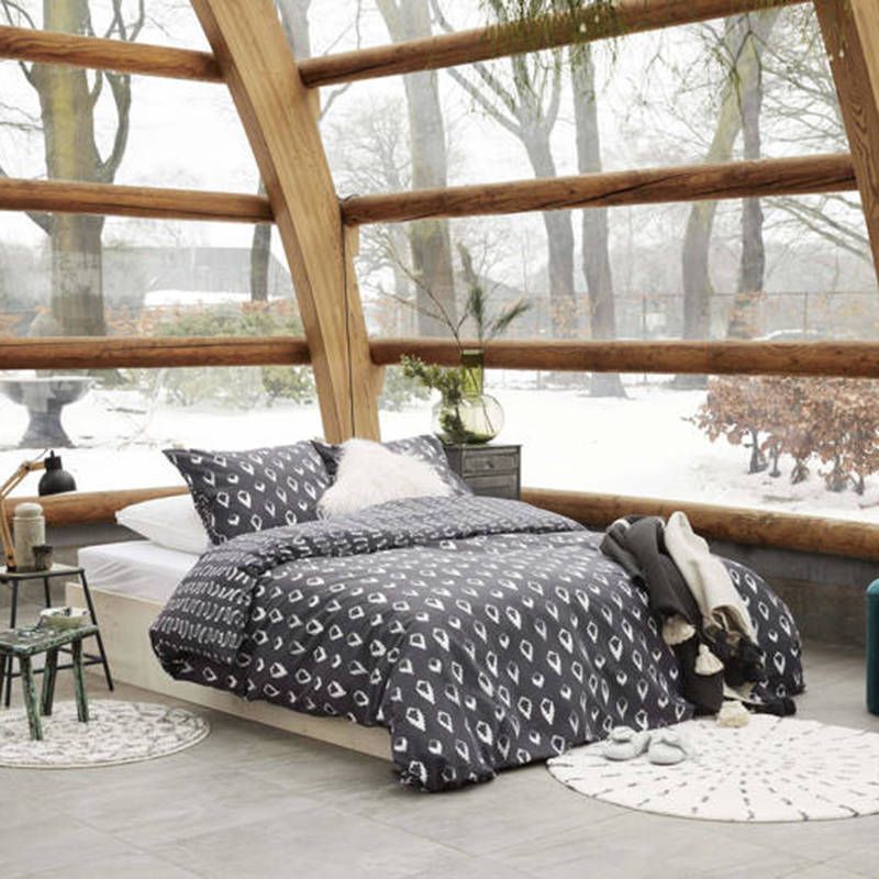 Walra Gerecycled katoen(duurzaam)dekbedovertrek lits jumeaux(dekbedovertrek 240x220 cm )