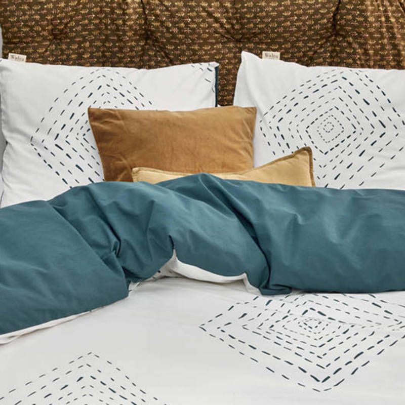 Walra katoenen dekbedovertrek 1 persoons(dekbedovertrek 140x220 cm )