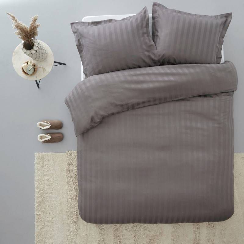 Papillon Uni Satin Dekbedovertrek 2 persoons(200x200/220 Cm + 2 Slopen )
