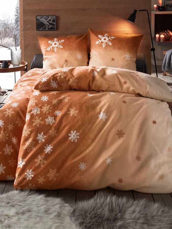 Webschatz 2 delige set bedlinnen Stella Ecru, 2 delige set bedlinnen Stella Lichtblauw