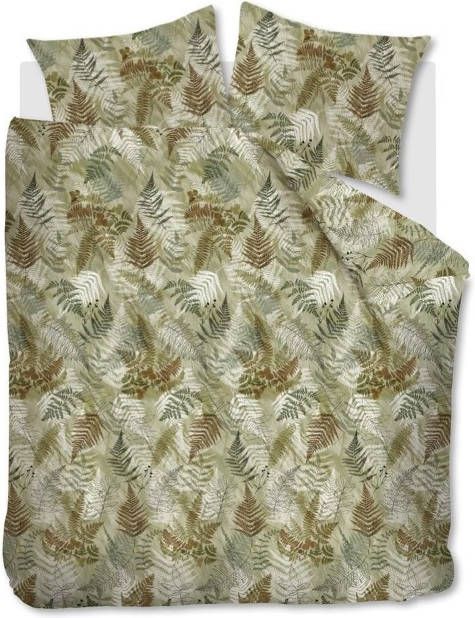 Beddinghouse Tatum Dekbedovertrek 2 persoons(200x200/220 Cm + 2 Slopen) Katoen Groen